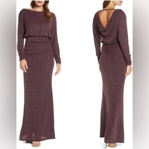 Vince Camuto Plum Sparkle Evening Gown size 18W